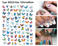 Butterfly and Bird Nail Decal Stickers for Nail Art - Assorted Designs