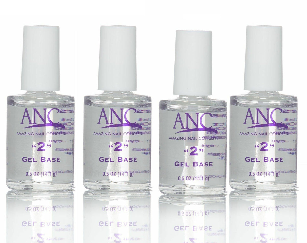 Dip Essential Gel Base Liquid for Nail Dipping Systems - 0.5 Oz Pack of 4