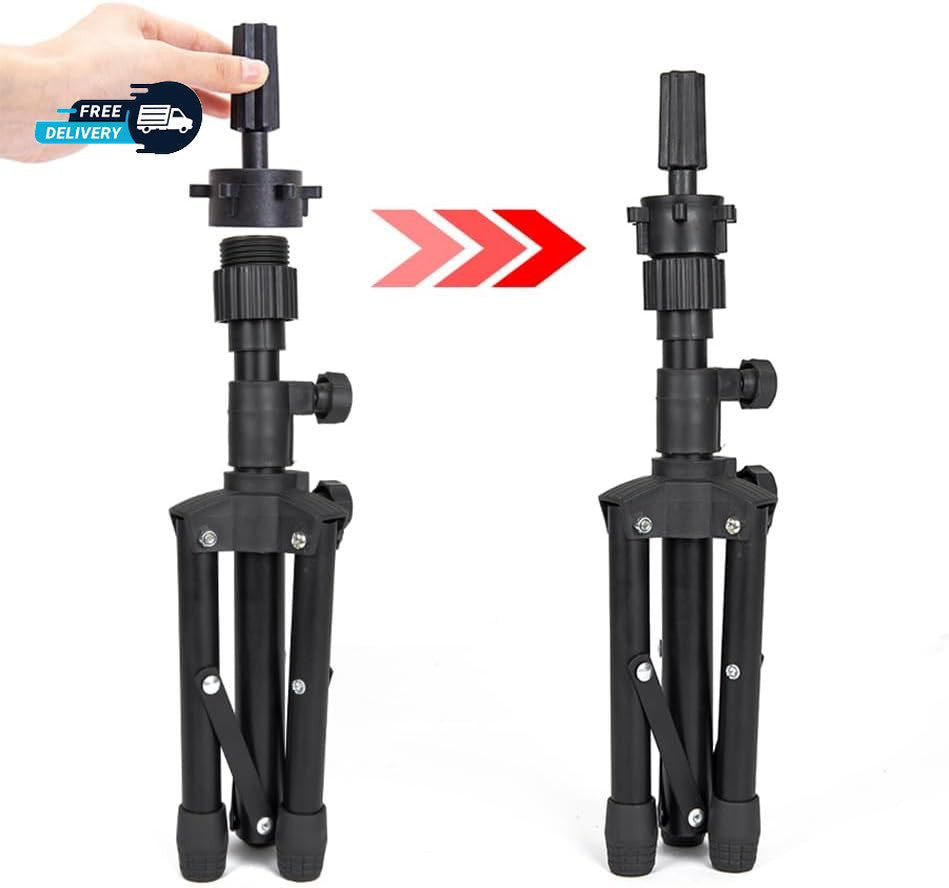 Adjustable Tripod Wig Stand Mannequin Head Holder for Hairdressing