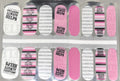 Color Nail Polish Strips 16 Count - Nail Art Wraps with Bold Words