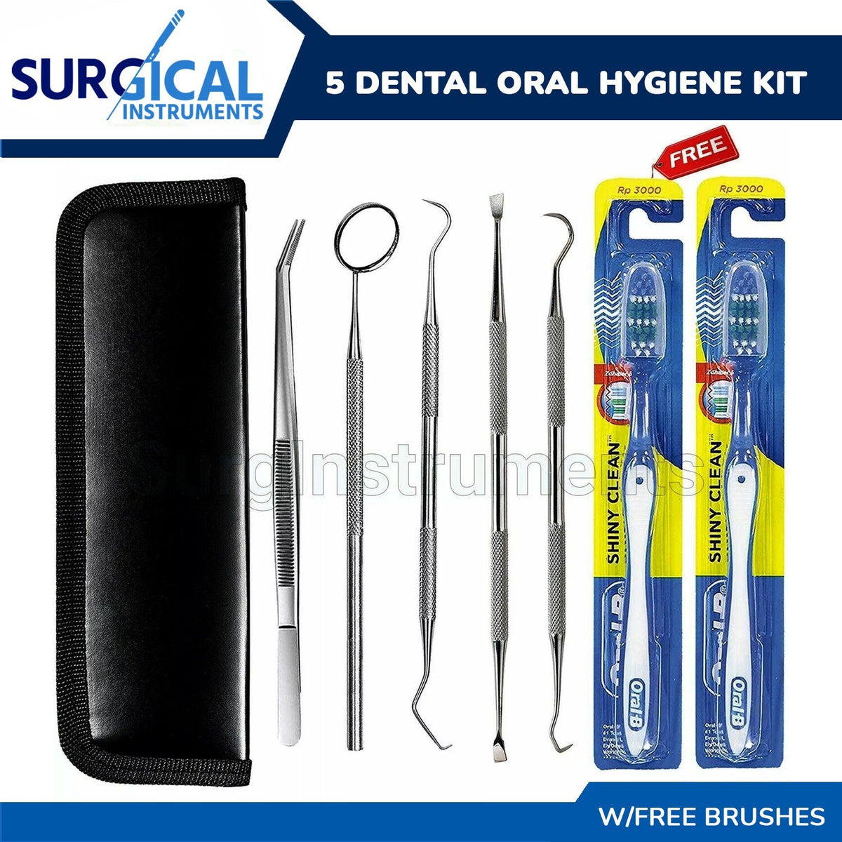 Professional Dental Oral Hygiene Kit with Deep Cleaning Scaler and Care Set