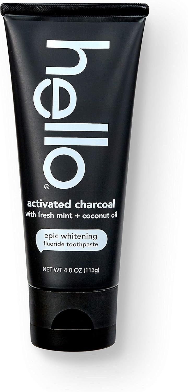 Activated Charcoal Toothpaste - Fluoride-Free Whitening Mint Vegan 3 Pack
