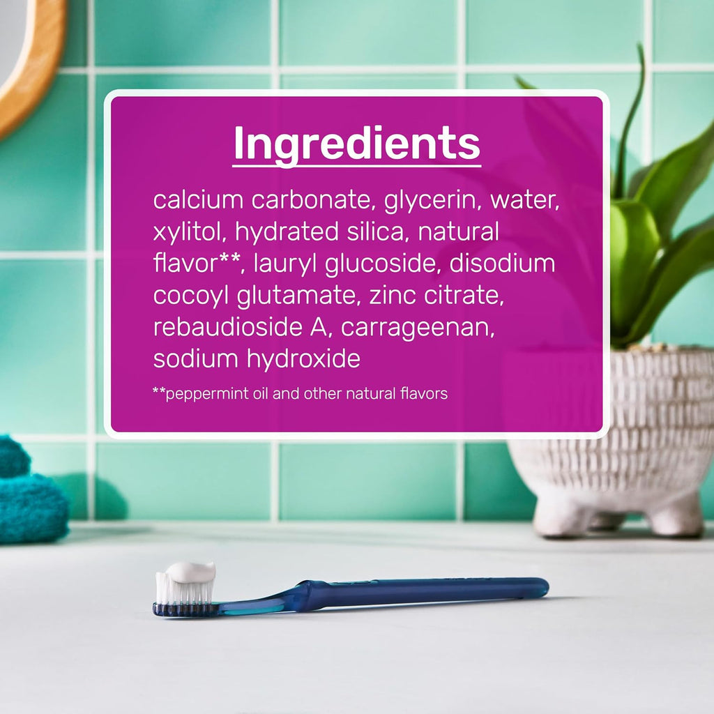 Peppermint Antiplaque & Whitening Toothpaste 2-Pack - Fluoride Free 5.5 Oz