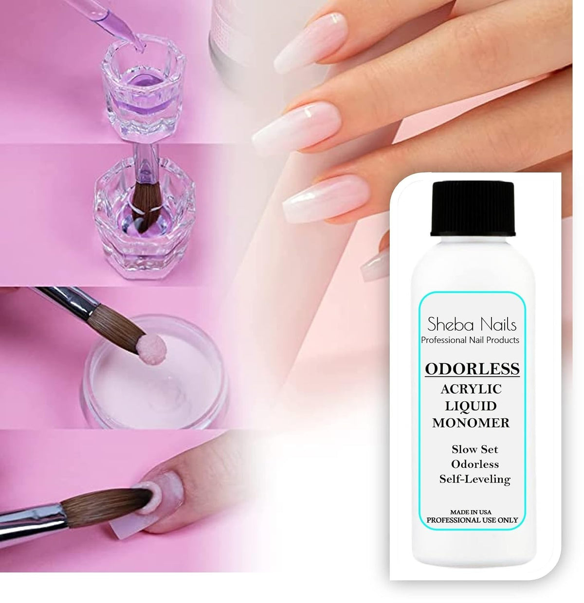 Odorless Acrylic Nail Kit for Nail Technician Exams - Easy Application