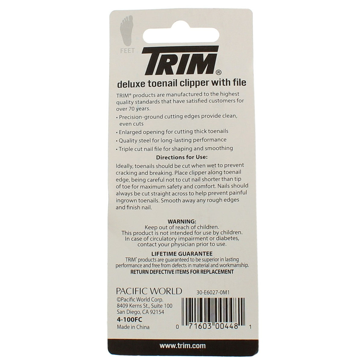 2 Pack Toenail Clipper Trim NeatFeet Deluxe Foot Care Tool