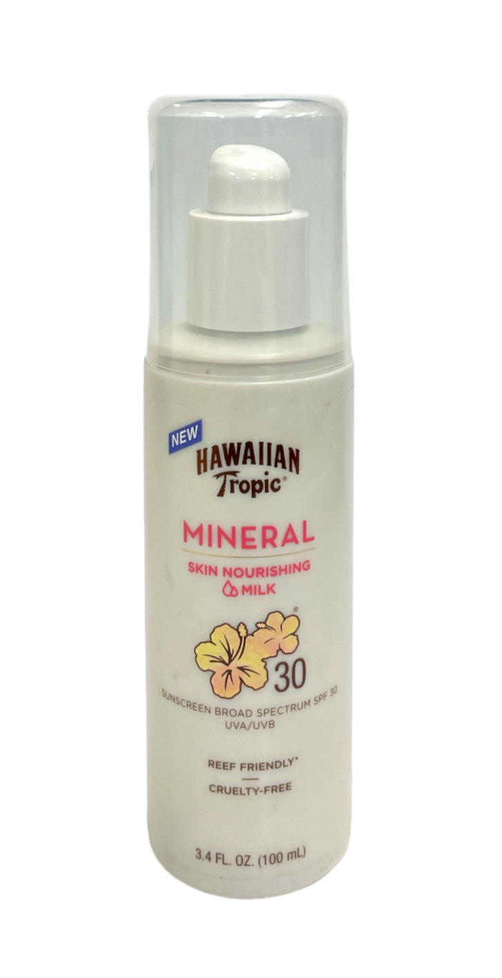 Hawaiian Tropic Mineral Sunscreen SPF30 Nourishing Milk 3.4 fl oz