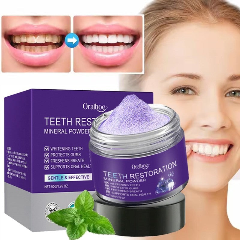Powder Natural Mineral Toothpaste for Brightening & Fresh Breath 50g