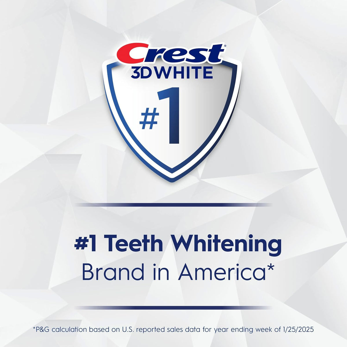 Whitening Toothpaste with Fluoride - Crest 3D White Brilliance Peppermint 4.6 oz