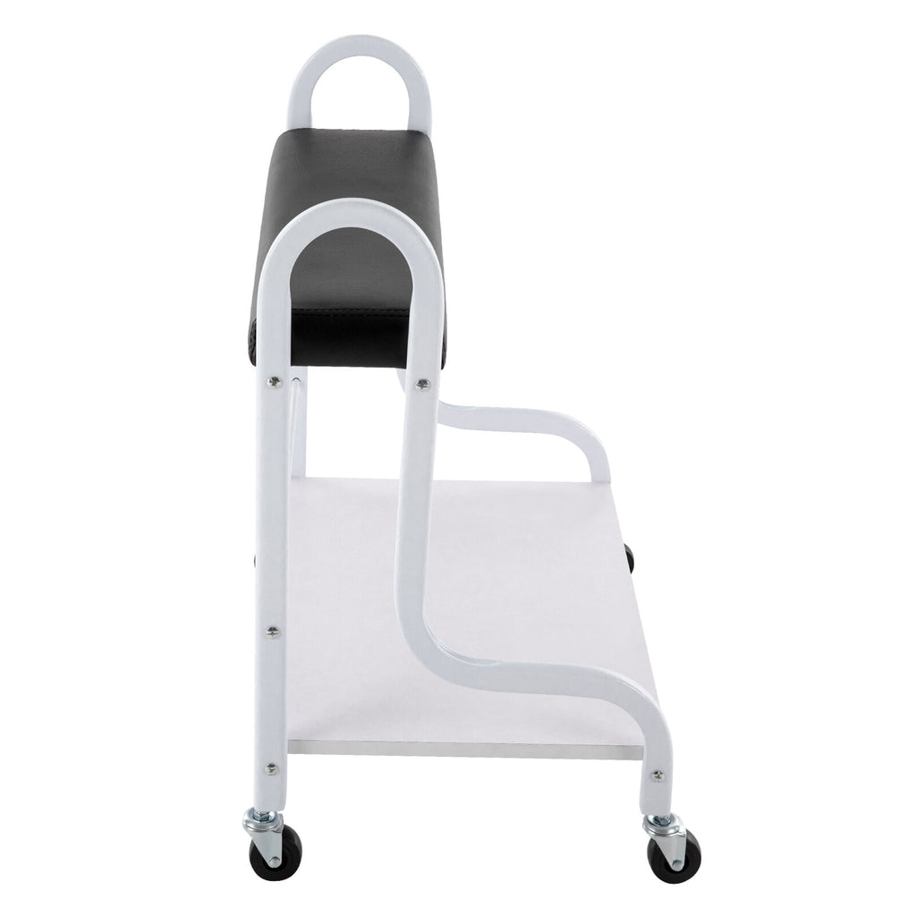Portable Foot Bath Spa Trolley Cart with Foot Rest for Nail & Foot Care