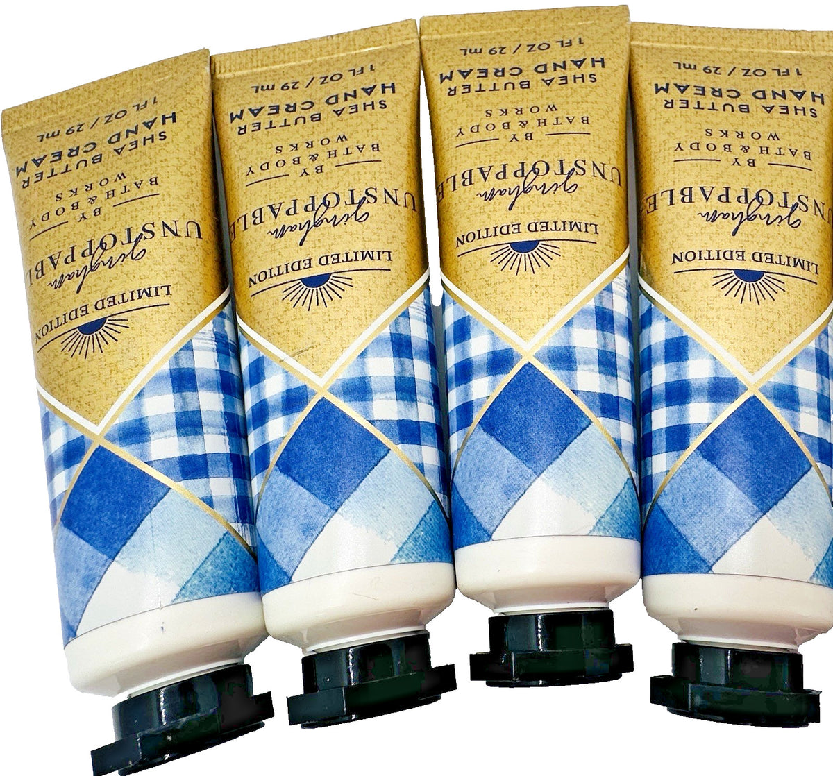 Gingham Unstoppable Hand Cream 1 Oz Pack of 4 - Bath & Body Works