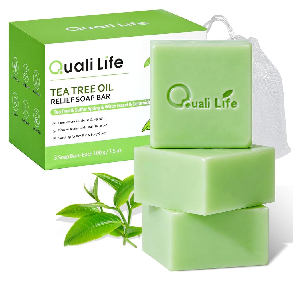 Antifungal Tea Tree & Eucalyptus Soap Bars - 3 Pack Personal Care