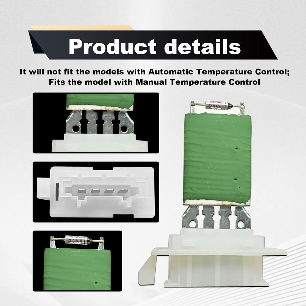 VW Blower Motor Resistor Control Module Compatible with 1K0959263A - Manual Climate Control