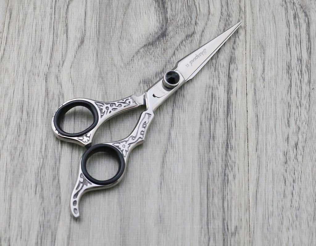 Professional Hair Cutting & Thinning Scissors Set with Razor and Pouch