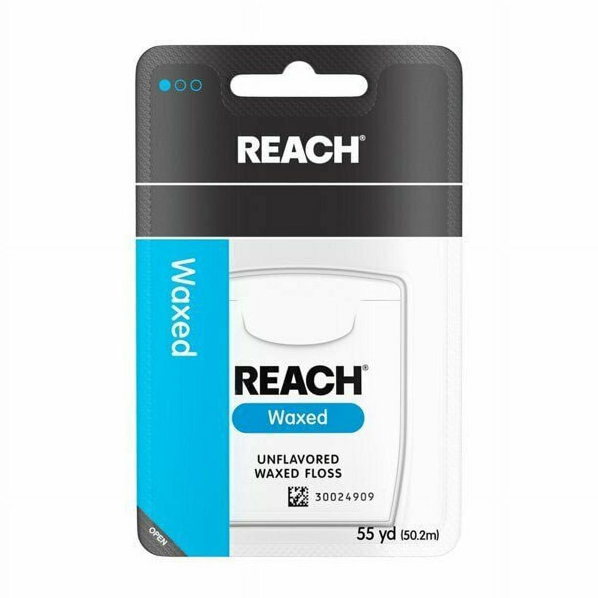 Waxed Dental Floss Unflavored 55 Yards, Pack of 12 - Plaque & Food Particles Removal