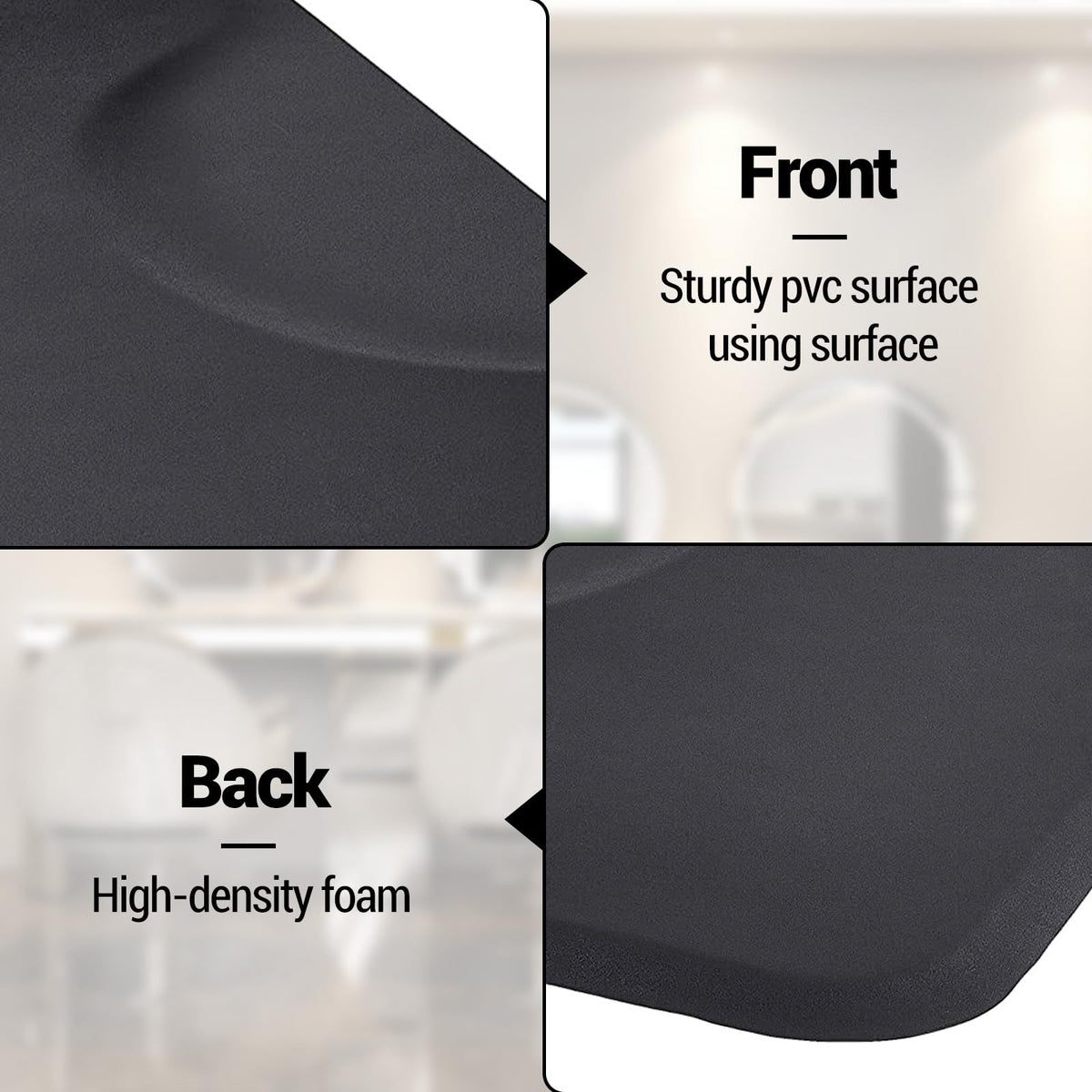 3ft x 5ft Salon Anti-Fatigue Standing Mat for Hair Stylist & Barber