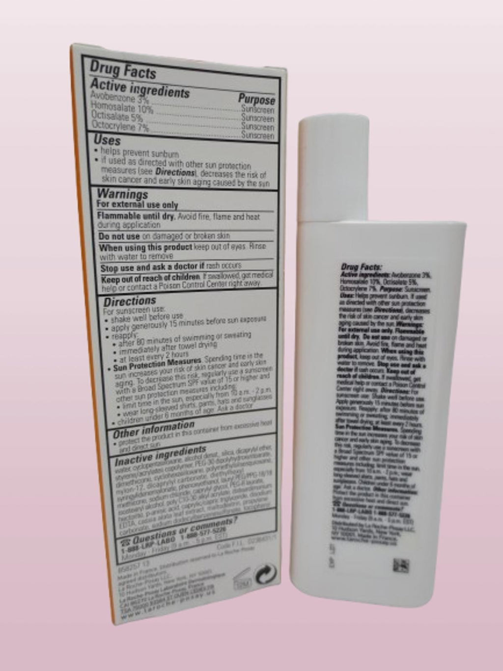 Sunscreen SPF 60 Light Fluid Sun Protection 1.7 oz Pack of 3