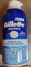 Gillette Sensitive Cool Men's Shave Foam with Menthol 11 oz - Soothing & Refreshing