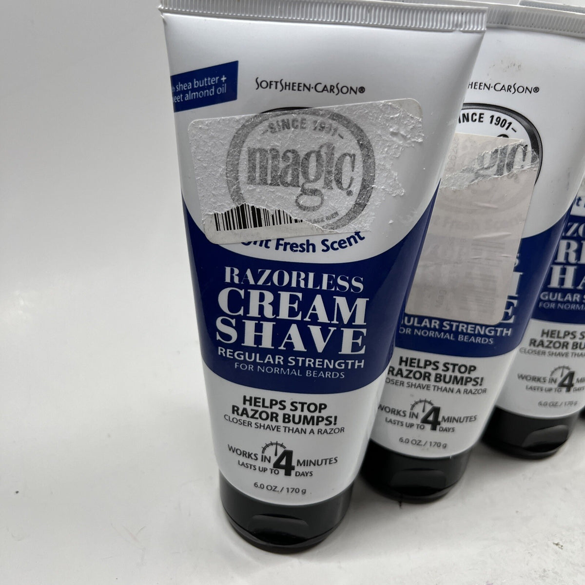Magic Razorless Cream Shave for Men - 5 Pack, 6oz Each, Hair Removal