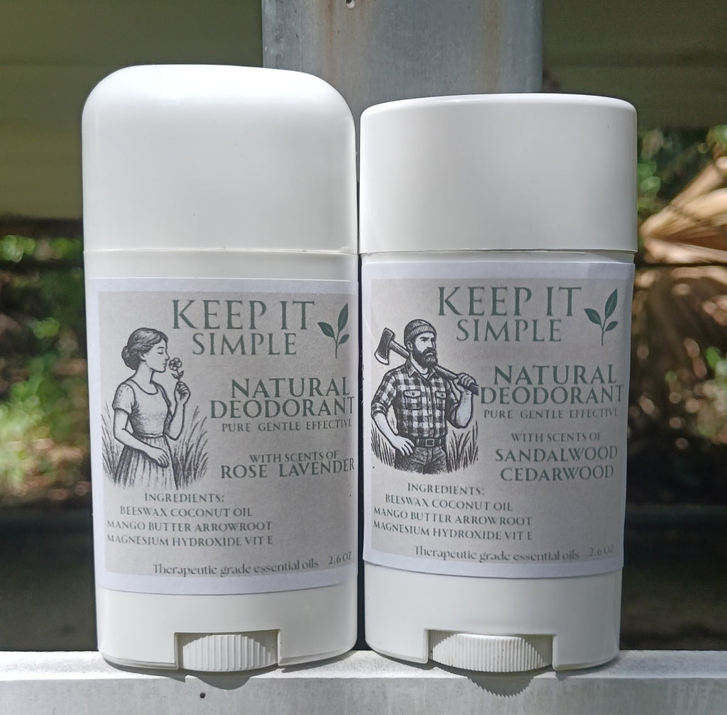 Natural Deodorant - Non-Toxic, Aluminum & Baking Soda Free, Essential Oil Blend
