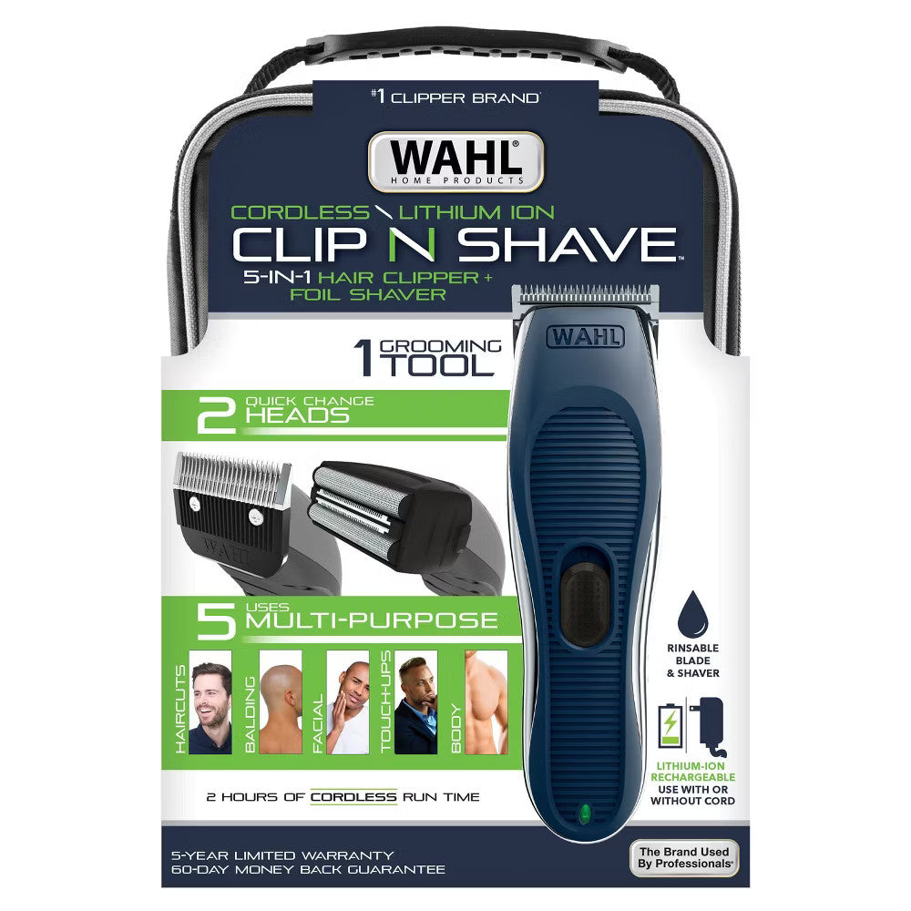 Cordless Hair Clipper & Shaver Set with 2 Heads for Men - Rechargeable