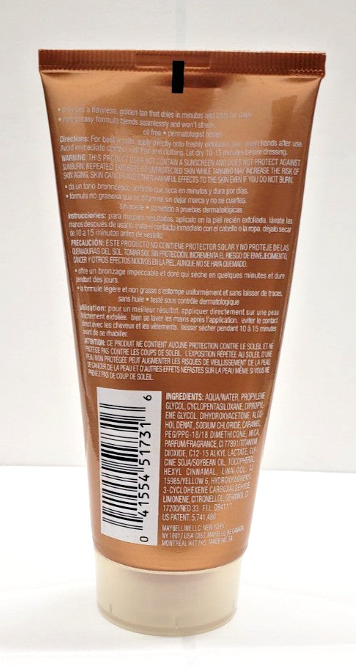 Maybelline Solar Energy Long-Lasting Self Tanner - Medium to Deep, 3 Fl Oz