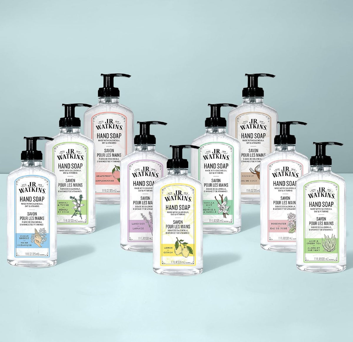 Moisturizing Hand Soap Refill with Plant-Based Cleansers - Lemon Scent, 34 Fl Oz, 2 Pack