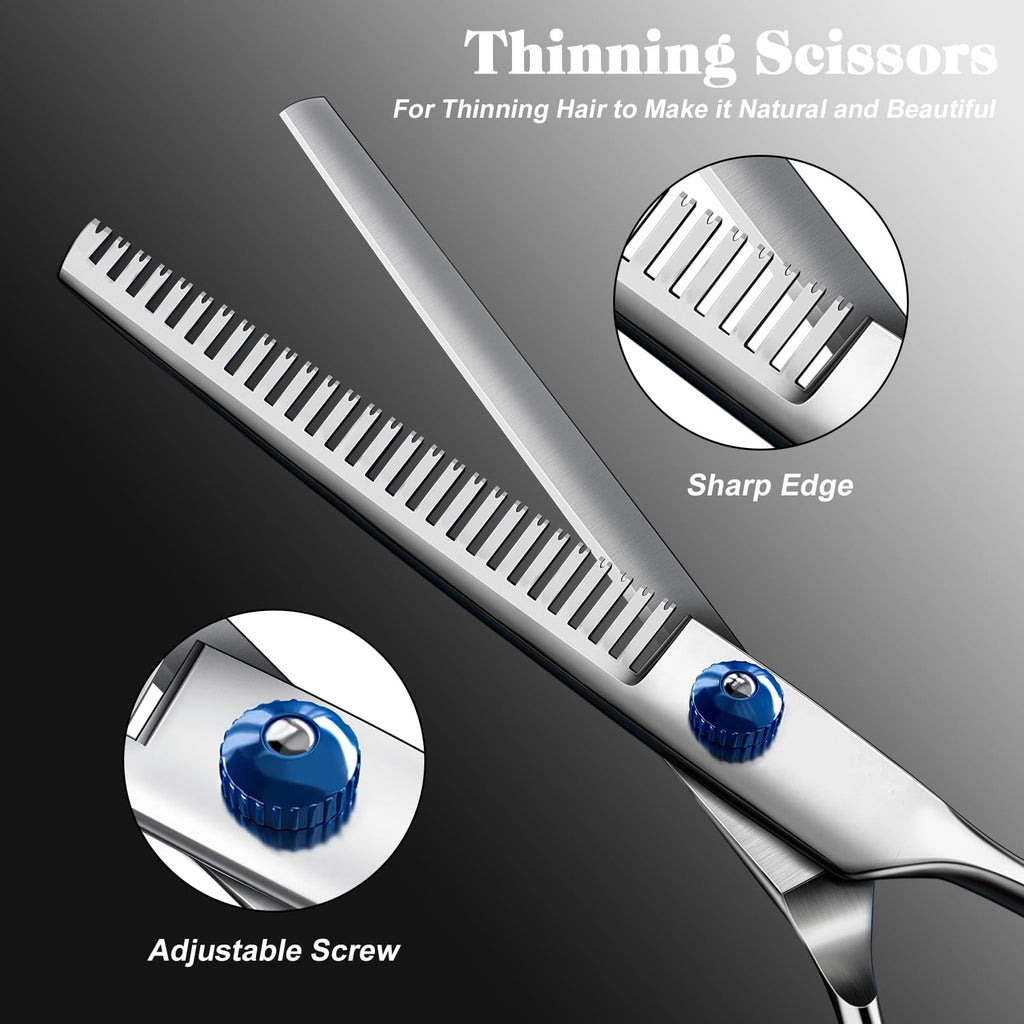 4-in-1 Pet Grooming Scissors Kit with Round Tips for Dogs and Cats