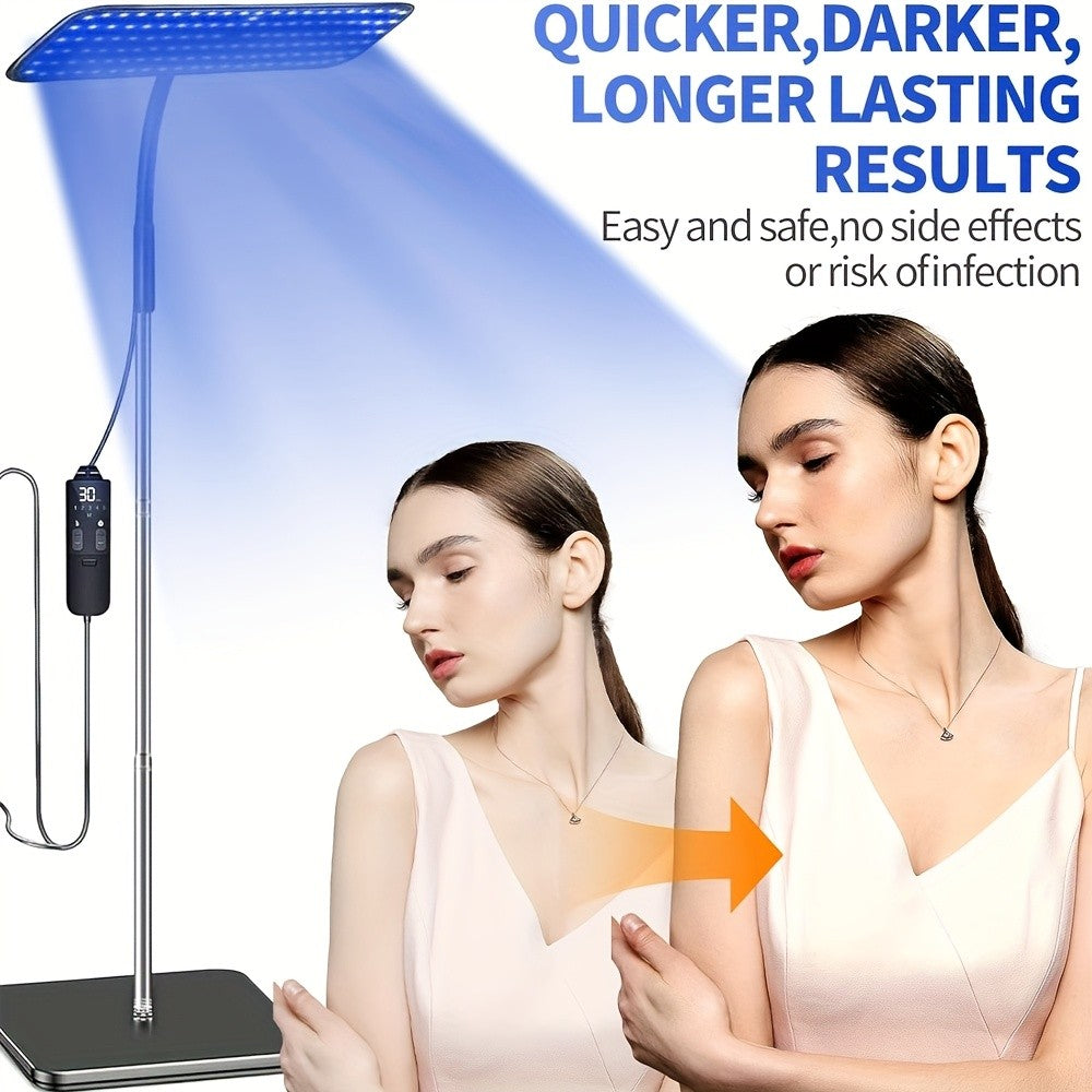 Adjustable UV Tanning Lamp for Skin & Facial Care - Full Body Therapy Light