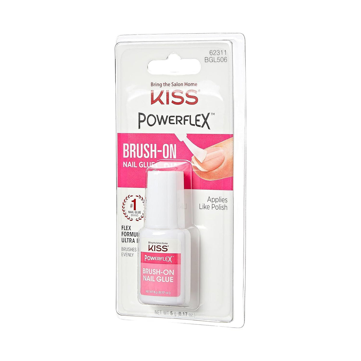 Fast Drying Nail Glue with Brush-On Applicator for Artificial Nails & Repairs