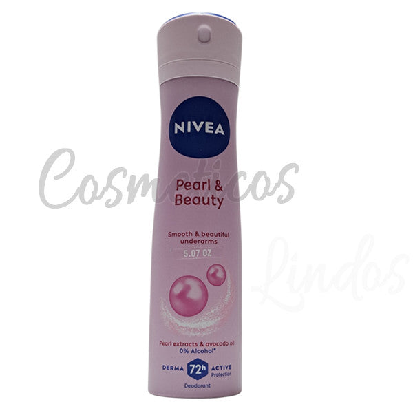 NIVEA 72HR Pearl & Beauty Women's Deodorant Spray 3 Pack (5 oz) Long-Lasting Freshness
