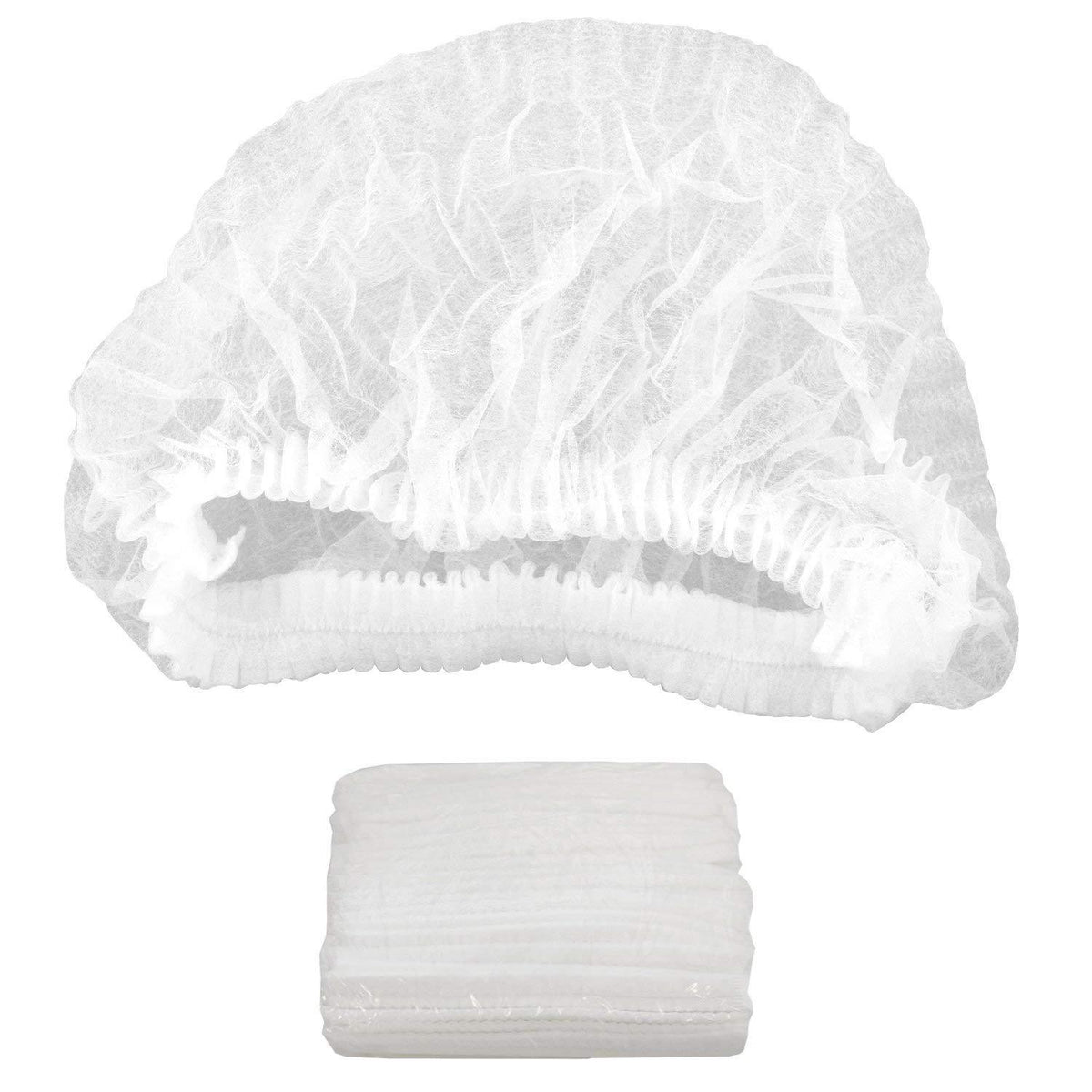 Disposable Hair Net Caps for Salon, Spa, and Food Industry - 100 Pack