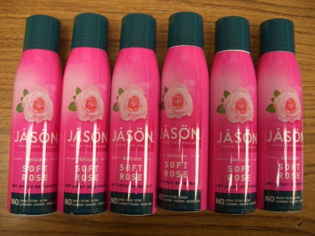 6-Pack Delicate Soft Rose Deodorant Spray - 3.2 oz Botanical Odor Protection