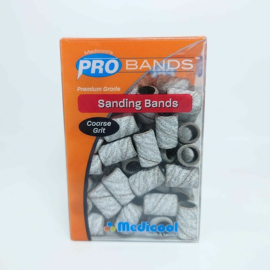 Sanding Bands for Acrylic & Gel Nails - Fine, Medium, Coarse Grits | Pro Nail Files