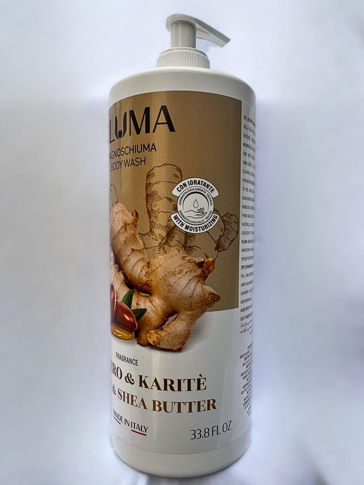 Ginger & Shea Body Wash 33.8oz - Moisturizing & Spa-Like Cleansing