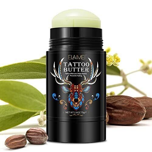 Organic Healing Tattoo Aftercare Butter Balm 2.6 Oz - Pack of 2