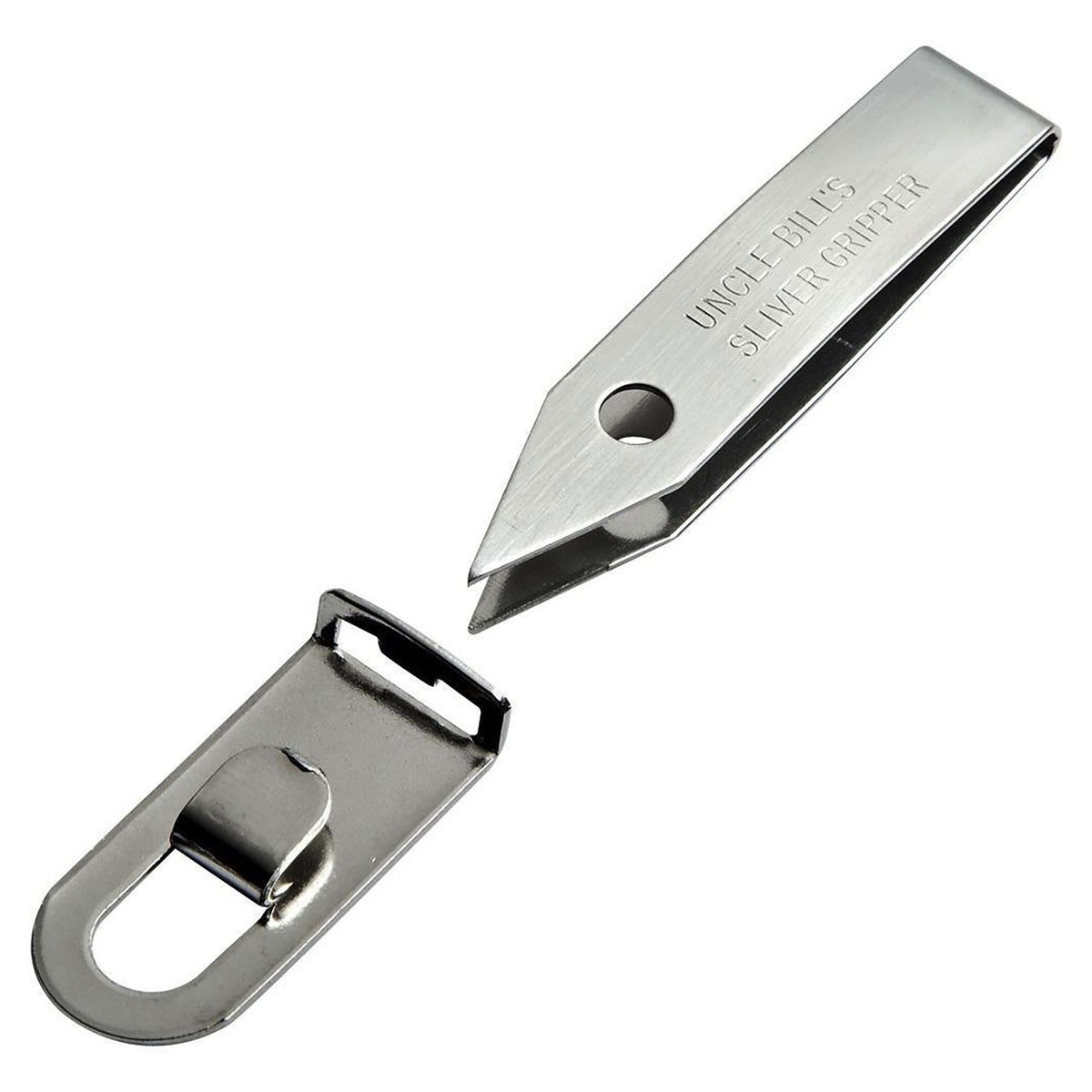 Stainless Steel Tick Removal Tweezers Keychain with ID Card - Precision Grip