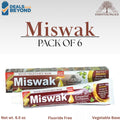 Organic Miswak Toothpaste 6 Pack Fluoride-Free Herbal Oral Care