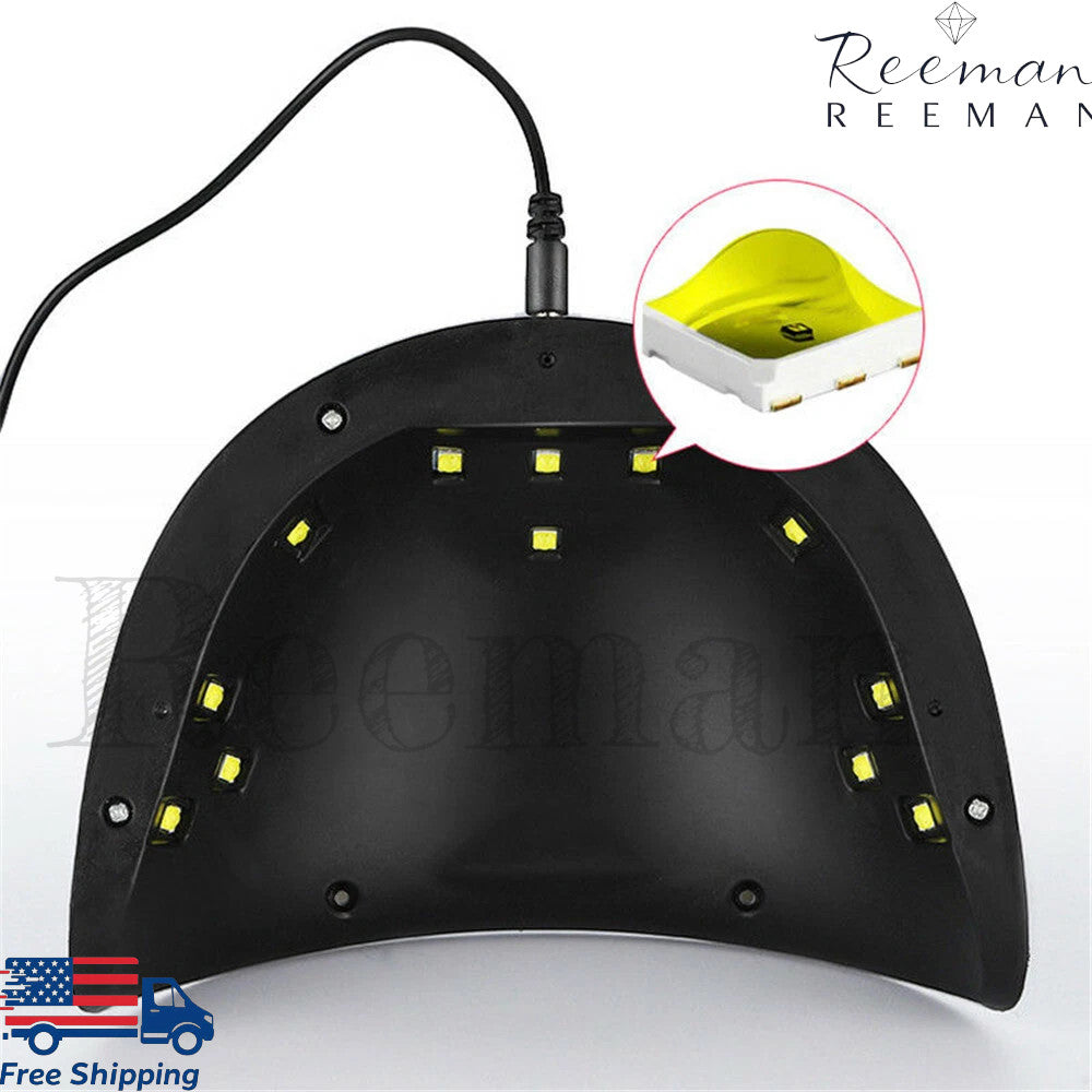 36W Nail Polish Dryer UV LED Lamp for Gel Curing Manicure Fast Drying