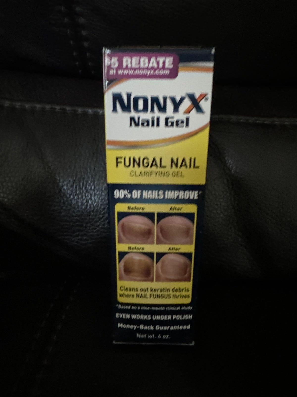 NonyX Nail Gel Treatment 4oz - Fungal Nail Clarifying Solution, 6-Month Supply