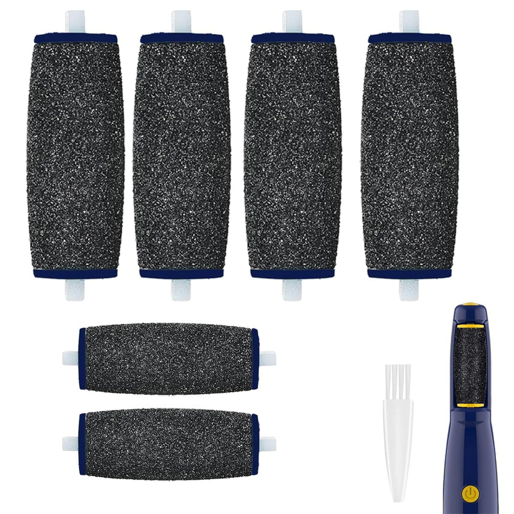 Replacement Roller for Callus Remover - Extra Coarse Black Grit 6 Pack