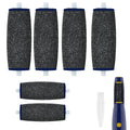Replacement Roller for Callus Remover - Extra Coarse Black Grit 6 Pack