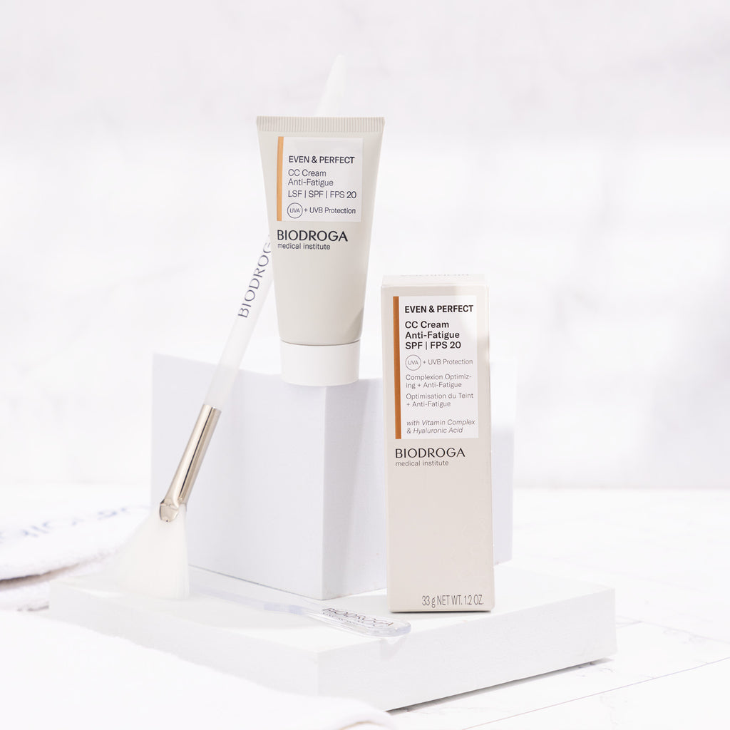 Anti-Fatigue CC Cream SPF 20 - Brightening Skin Corrector with Vitamin C & Collagen