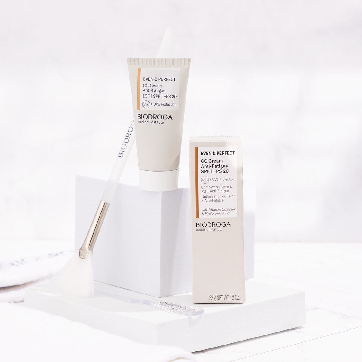 Anti-Fatigue CC Cream SPF 20 - Brightening Skin Corrector with Vitamin C & Collagen