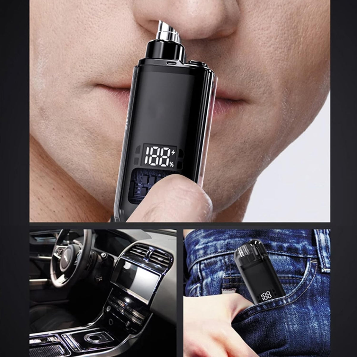Electric Nose Hair Trimmer for Men Painless Rechargeable Grooming Tool