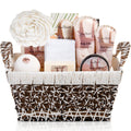 Luxury Spa Gift Basket for Women - Bath Set with Coconut & Vanilla