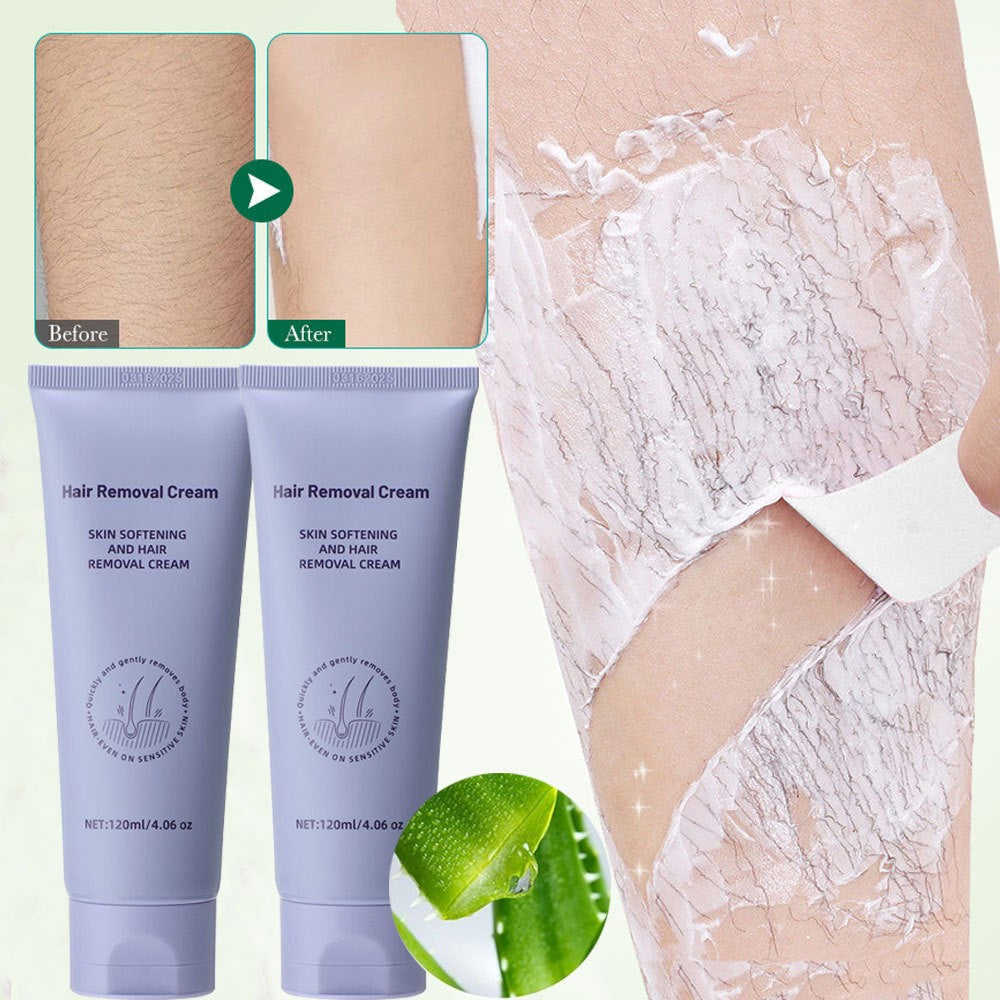Painless Body Hair Removal Cream for Sensitive Skin - Multiple Quantities