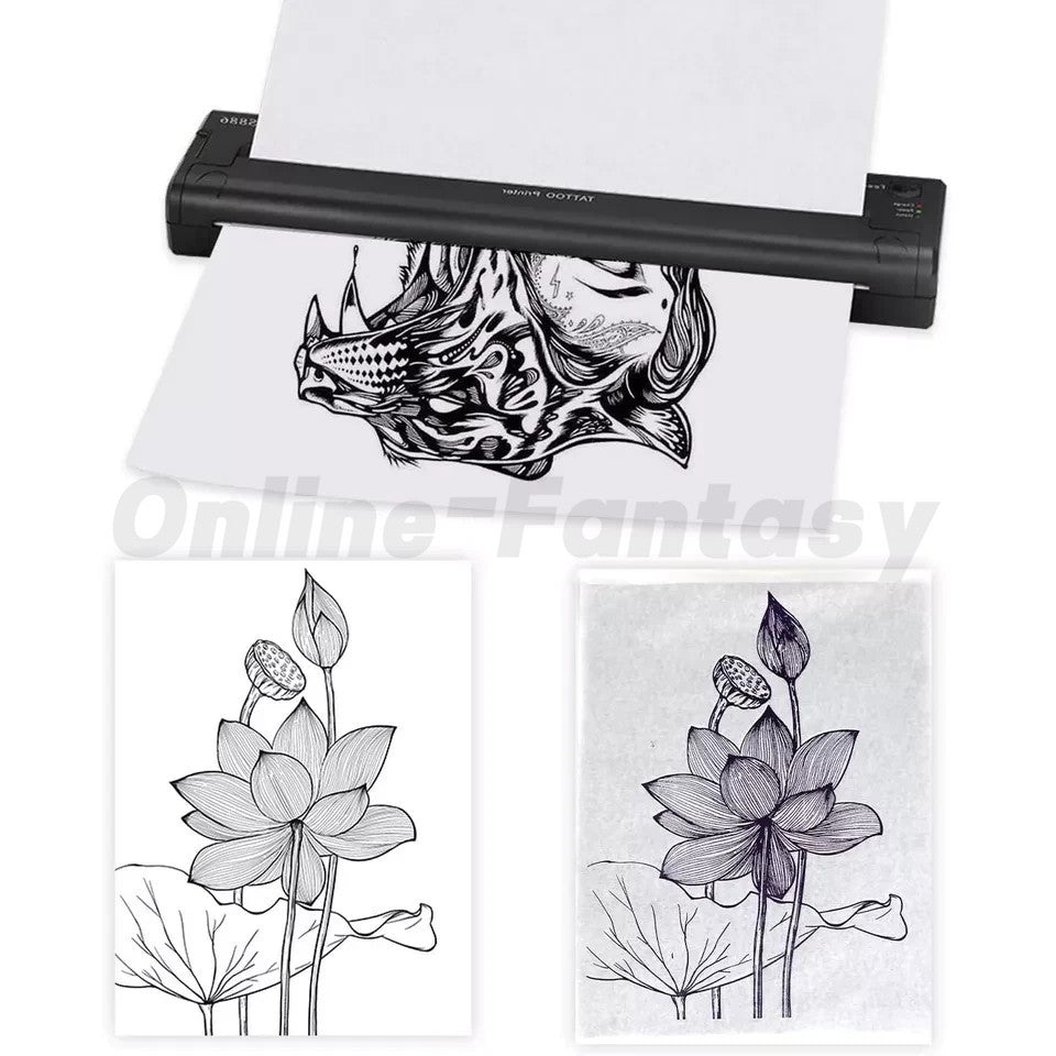Mini Wireless Therm tattoo Transfer Printer - ATS886 Stencil Printer
