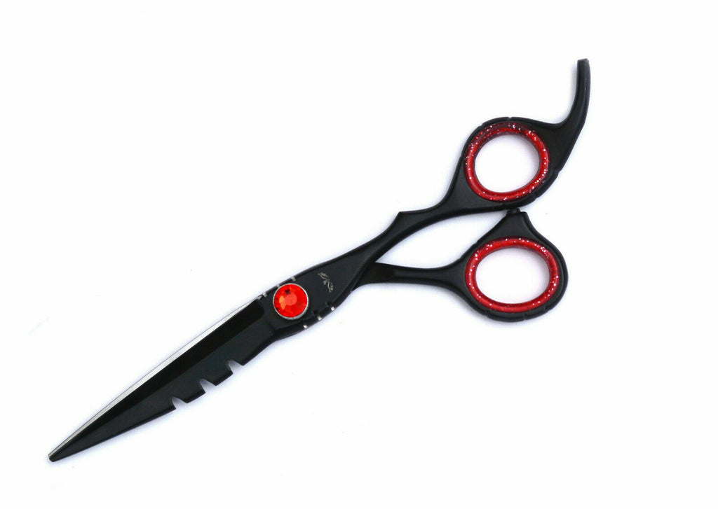 Professional Hairdressing Barber Salon Hair Cutting Scissors Shears - Black, 6.5 inch