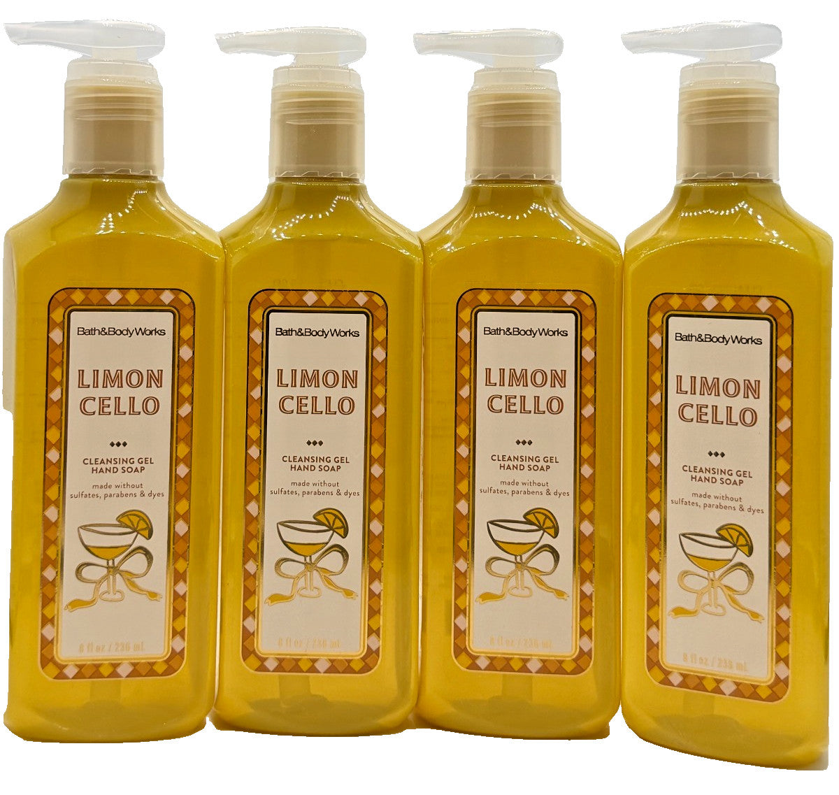 Bath & Body Works Limoncello Hand Soap Set - 4 Bottles, 8 oz Each