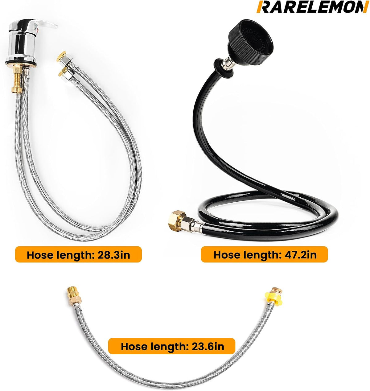 Salon Shampoo Sink Faucet Kit with Sprayer and Vacuum Breaker